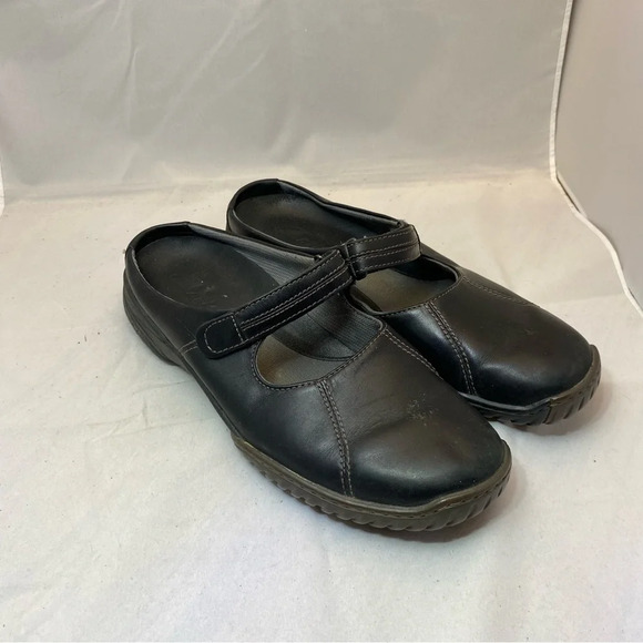 Clark's Clog Leather Shoes women’s size 10 - Picture 1 of 6